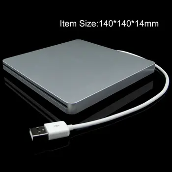 Notebook Typu Sacie Super Slim USB 2.0 Slot Na Externú DVD Napaľovačku, Externé Disky, Box Krytu Prípade