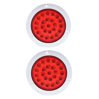 2 ks Auto LED, Bočné Obrysové Svetlá Otočte Signálneho Svetla Stop Lampa pre 12V 24V Autobus, Loď Nákladných Prívesov Červená Žltá Biela