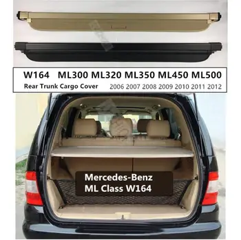 Na Aute Vzadu Kufor Security Shield Cargo Kryt Pre Mercedes-Benz ML Triedy W164 ML320 ML350 ML500 2006-2012 Príslušenstvo