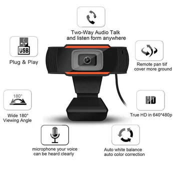 Vysoká Webcam Auto so Zameraním Webová Kamera Cam s Mikrofónom pre PC Prenosný počítač Stolový Počítač DOG88