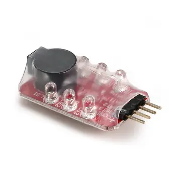 Nízke Lipo Batérie LED Napätie Meter Tester Bzučiak Alarm, Indikátor Jednej Reproduktor pre 2s 7.4 v / 3s 11.1 v lipo Batérie