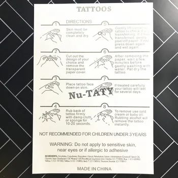 Nu-TATY 25 štýl Dočasné Tetovanie Body Art, Zlaté Lebky meč Vzory, Flash Tetovanie Nálepky Nepremokavé 21*15 cm