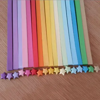 Nízka Cena O (80pcs/lot ) Pásy Remeselníci Origami Lucky Star Papierové Prúžky Papiera Origami Quilling Papierové Dekorácie