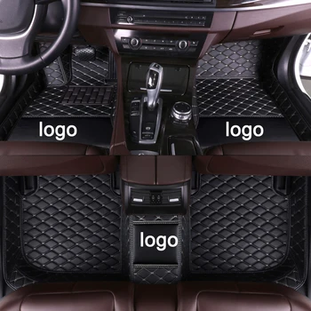 APPDEE kožené Auto podlahové rohože pre BMW 5 GT series 535i 528i 2016 2017 päť sedadiel Vlastné auto nohy Podložky automobilový cove.