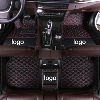 APPDEE kožené Auto podlahové rohože pre BMW 5 GT series 535i 528i 2016 2017 päť sedadiel Vlastné auto nohy Podložky automobilový cove.