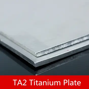 2 KS/veľa TW023 Ultra-Tenké Titán-Zliatiny Listu 100 mm*100 mm*0.6 mm TA2 Titán Doska Predať za Stratu Zliatiny List