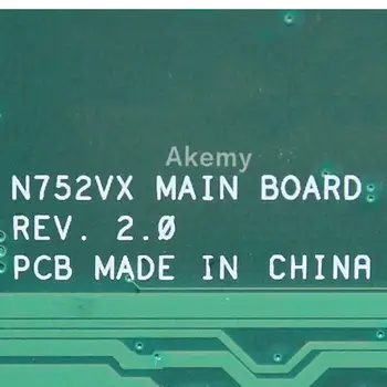N752VX MB._0M/I7-6700HQ/AKO GTX950M N16P-GT-A2 Doske REV 2.0 Pre Asus N752V N752VX Notebook Doske DDR4 RAM Testované