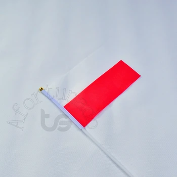 Poľsko 14*21 cm vlajky Zástavy strane mávali Národnej vlajky Domáce Dekorácie vlajky, zástavy