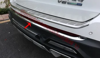 Pre Ford Edge 2016 2017 ABS Chrome Zadný Nárazník Kryt Výbava