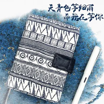 2020 Yiwi Kinbor Sky Blue Retro Notebook Denník, Zápisník Ročník Poznámka Knihu Vymeniteľné Kancelárske Potreby