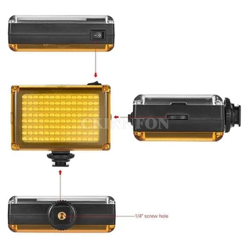 DHL 50pcs DSLR Fotoaparát 96 LED Korálky Fotografovanie Svadobné Jednej Lampy, Osvetlenie