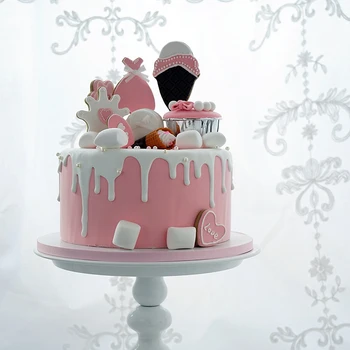 Simulované sprcha tortu Home soft dizajn Detí, narodeniny, party usporiadanie Svadobných rekvizít okne displeja