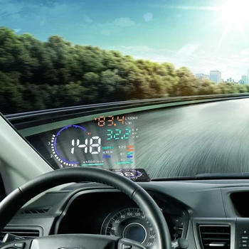 Liandlee Auto HUD Head Up Display Pre Ford Focus 3 2012-2018 Digitálny Rýchlomer Spotrebu Paliva premietacie plátno Detektor
