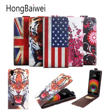 HongBaiwei Prípadoch Kryt Pre LG X Power Telefón puzdro Folio Flip Vzor PU Kožené Peňaženky Mobilný telefón Prípade