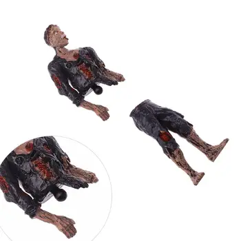 6Pcs chodiace Mŕtvoly Model Teroru Zombie Deti Deťom Akcie Obrázok Hračky, Bábiky dekoratívne ozdoby