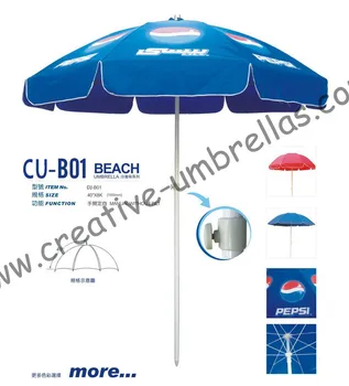 Zadarmo doprava po mori,kovové hriadeľa a jednom kole, rebrá,manuálna pláži rybolovu dáždnik,anti-hrdza,dizajn s logom tlač,