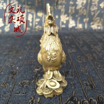 Čínske staré feng shui zdobia bronz, Meď Kohút