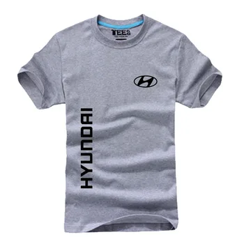 2020NEW Hyundai logo unisex tričko bežné krátky rukáv vytlačiť mens T-shirt Módne cool tričko