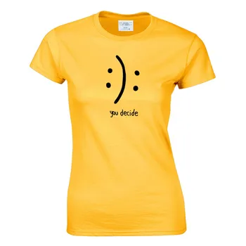 Môžete sa Rozhodnúť, Letné Funny T-Shirt Harajuku Hore K-pop Kawaii T-Tričko Bavlnené Tričko Ženy Paletu Pastelových Topy Lumbálna Tee1