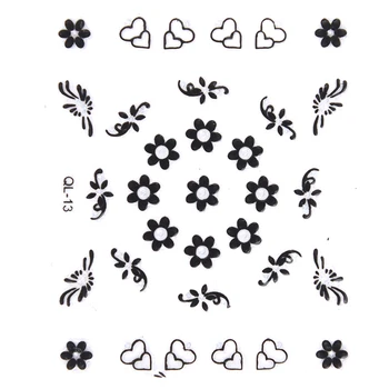 Kvetinový Dizajn 30 listov na Nechty, Nálepky na Prenos Nail Art Obtlačky DIY Nechtov Tipy Dekorácie Nástroje