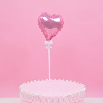 1pc Mini Fóliový Balón Tortu Vňaťou Srdce Star Hliníkové Baloons Cupcake Vňaťou Vlajky Narodeninovej Party Svadobnú Tortu Dekorácie Vňaťou