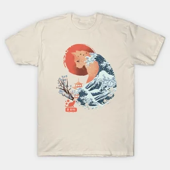 Kuakuayu HJN Roztomilý T Shirt Ženy Letné T-shirt Ducha Zvierat Mačka Tričko Japonský Vlna Chladné Letné Tees Ženy Tričko