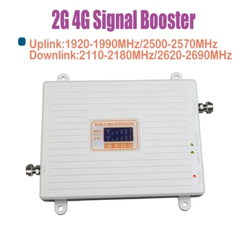 ZQTMAX dual band 3G, 4G signál booster 2100 2600mhz repeater UMTS Údajov LTE mobilného signálu zosilňovač pre domáce s anténou sady