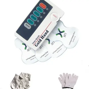 Dual DESIATKY Stroj Digitálne Elektrické Masér S Vodivými Masážne Rukavice & Ponožky A 2 Dvojice Elektród Podložky