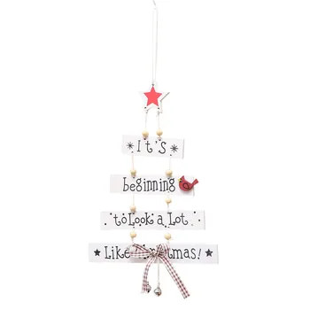 Vianočné Ozdoby, Drevené Znamenie, Vianočné Dekorácie Strom Ornament Vzorované Ručne Vyrobené Plavidlá, Závesné Príslušenstvo Dodávky