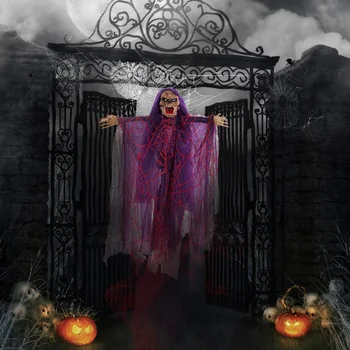 Halloween Visí Ghost Prívesok Lebky Kostra Pirát Halloween Dekorácie s Hlasovým ovládaním&Touch Ovládania Horor Strašidelné Dekor