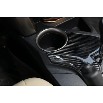Carbon Fiber ABS Radenie Panel ručnej brzdy Gombík Kryt Výbava pre Toyota RAV4-2019 Auto Stylings