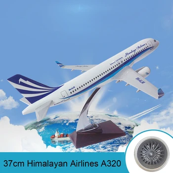 37 cm Živice Vzduchu Lietadlo Model A320 Paríž Himalájske Airlines Lietadiel Airbus Model Dekorácie Simulácia Diecast 1:100 Lietadlo