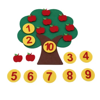 Kreatívne Ručné DIY Väzbe Tkaniny Hračky Pre Deti Raného Vzdelávania Vzdelávanie Montessori Hračky Miesto Zodpovedajúce Matematika Hračka