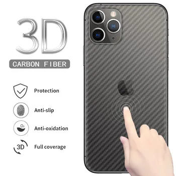 5 ks/Veľa Úplné Pokrytie Uhlíkových Vlákien Screen Protector pre iPhone 11 Späť Film pre iPhone 11 Pro Max