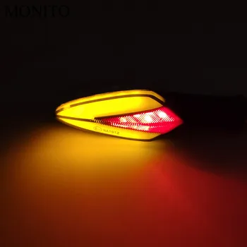 Motocykel Zase Signálne Svetlá LED Ukazovatele Zvyškového Flashers Žltá/Červená Lampa Pre YAMAHA XMAX 125/250/300/400 Železo Max NMAX 125 R120