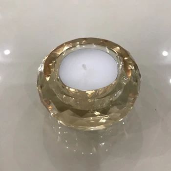 Európa svietniky Tvorivé gold crystal svietnik Sklo krištáľové Glóbusy centerpieces svadobné candelabra centerpieces