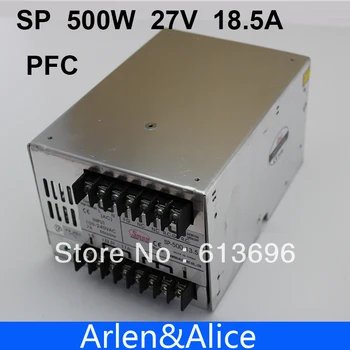 SP500W 27V 18A s PFC Jeden Výstup Spínacie napájací zdroj pre LED Pásy svetlo AC na DC
