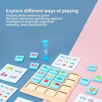 Deti Puzzle, Doskové Hry, Instant Foto Pamäť Šach Dieťa Výkon Mozgu Raného Vzdelávania Drevené Vzdelávacie Hračky
