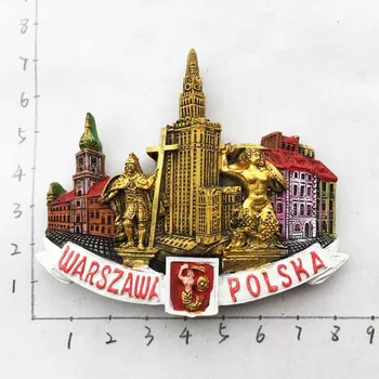 BABELEMI Palác Kultúry a Vedy Varšava 3D Magnety na Chladničku Cestovné Suvenírov Domáce Dekorácie Chladnička Magnet