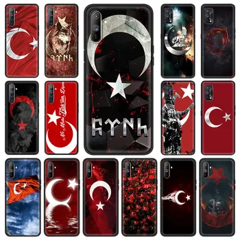 Tureckou Vlajkou Telefón Prípade Realme C3 6 7 5 X7 X2 Pro X50 V5 V15 5G XT C11 C15 7i X3 6i Mäkký Kryt Plášťa Capa