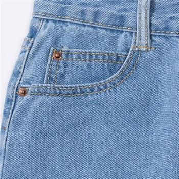 Ženy Otvory Vysoký Pás Bodycon Obväz Ceruzka Roztrhlo Mini Krátke Džínsové Sukne