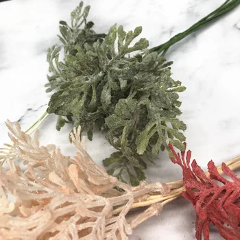 HINDJEF 6pcs Umelej Tráve Simulácia Paprade Rastlín Umelé Kvety pre DIY Scrapbooking Domov Svadobné, Vianočné Dekorácie