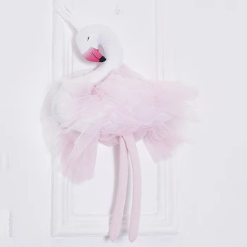 55 cm Elegantné Swan Balet Princezná Šaty Dizajn Plyšové Hodiť Vankúš Deti Hračka Rekvizity Figúrky Domov Svadby Baby Sprcha Dekor