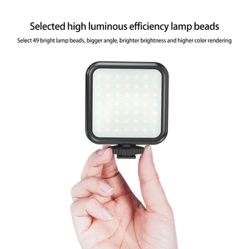 Mini Ručné Prenosné Vyplniť Svetlo, 6500K Zoom Osvetlenie Vyplniť Svetla Led Kamerou Mobilného Telefónu Univerzálne Vlog Vyplniť Svetla