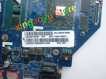 Notebook Doske 5B20F78630 LA-B131P Pre Lenovo Y40-70 Doske w/ I7-4510U CPU R9-275 GPU DDR3L