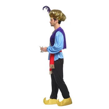Anime Aladdin lampa Cosplay Mužov Halloween Egypt Adam princ Kostým Karneval Purim Maškaráda Fáze výkonu Arabských tanečné šaty