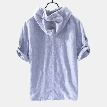 Muži Oblečenie 2020 Jeseň Nové Produkty Kapucňou Príležitostné Voľné Krátke T-shirt pánske Turtleneck Roll Rukáv Hot Predaj