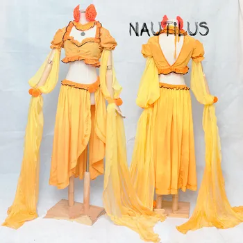 Hra Osudu/Grand Aby Mata Hari Cosplay Kostýmy Žltých Tanečná Diva Šaty Celý Set Úlohu Paly Oblečenie Na Mieru, Aby Všetky Veľkosti