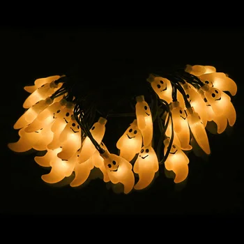 Solárne Led Vonkajšie String Svetlá 6M 30LEDs Ghost Víla Pásy Lampa Pre Festival Vianoce Mimo Terasa Strany Osvetlenie