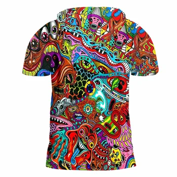 OGKB s Kapucňou T-Shirt pánske Hot O-krku 3D Tee Tričko Tlač Červená Ghost Spp T-shirt Hiphop 7XL Odev Unisex Jar Kapucňou, Tričko